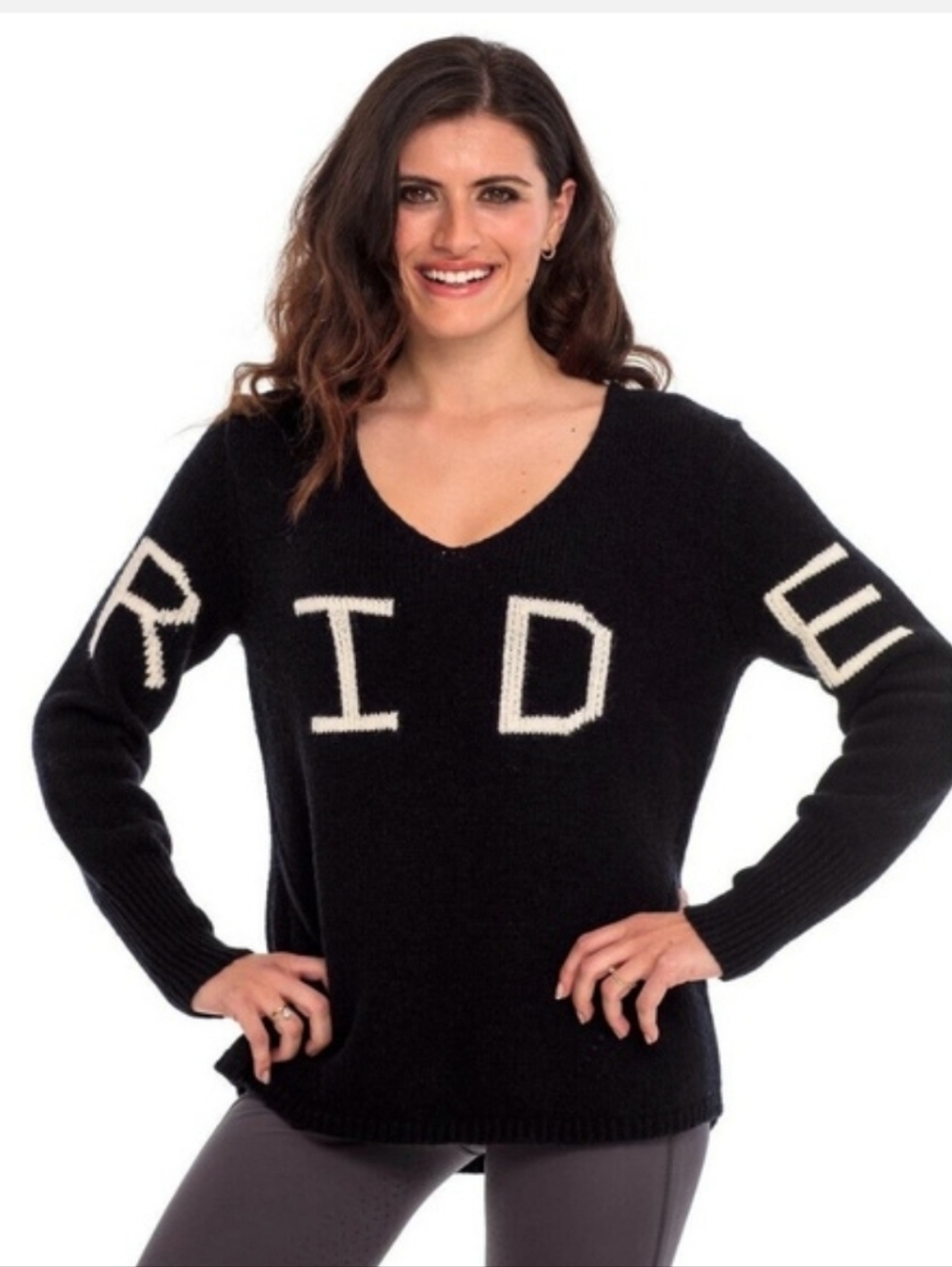 NWT Goode Rider Ride Sweater In Black Size Small - Picture 2 of 9